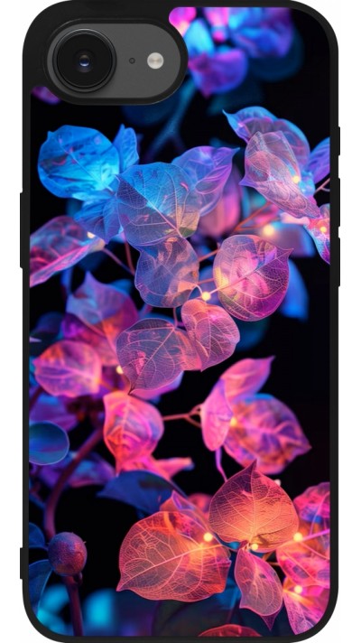 iPhone 16e Case Hülle - Silikon schwarz Artificial vegetation 2025