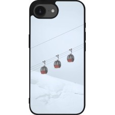 iPhone 16e Case Hülle - Silikon schwarz Winter 22 ski lift