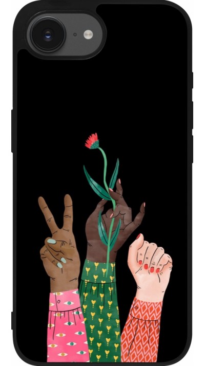 Coque iPhone 17e / 16e - Silicone rigide noir Womens day 2026 2