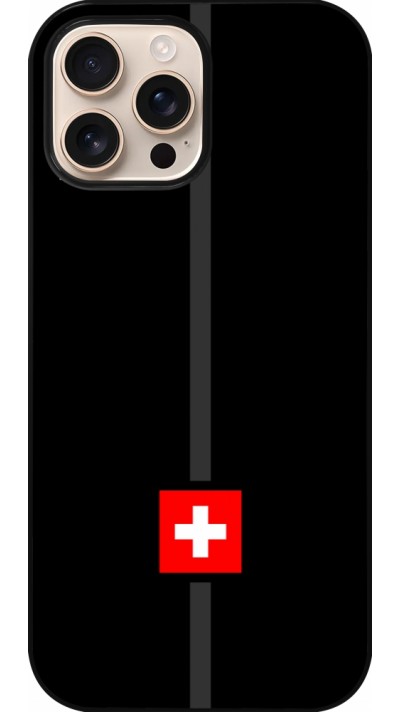 Coque iPhone 16 Pro Max - Canton CH noir