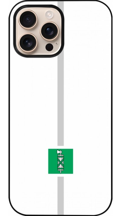Coque iPhone 16 Pro Max - Canton SG blanc