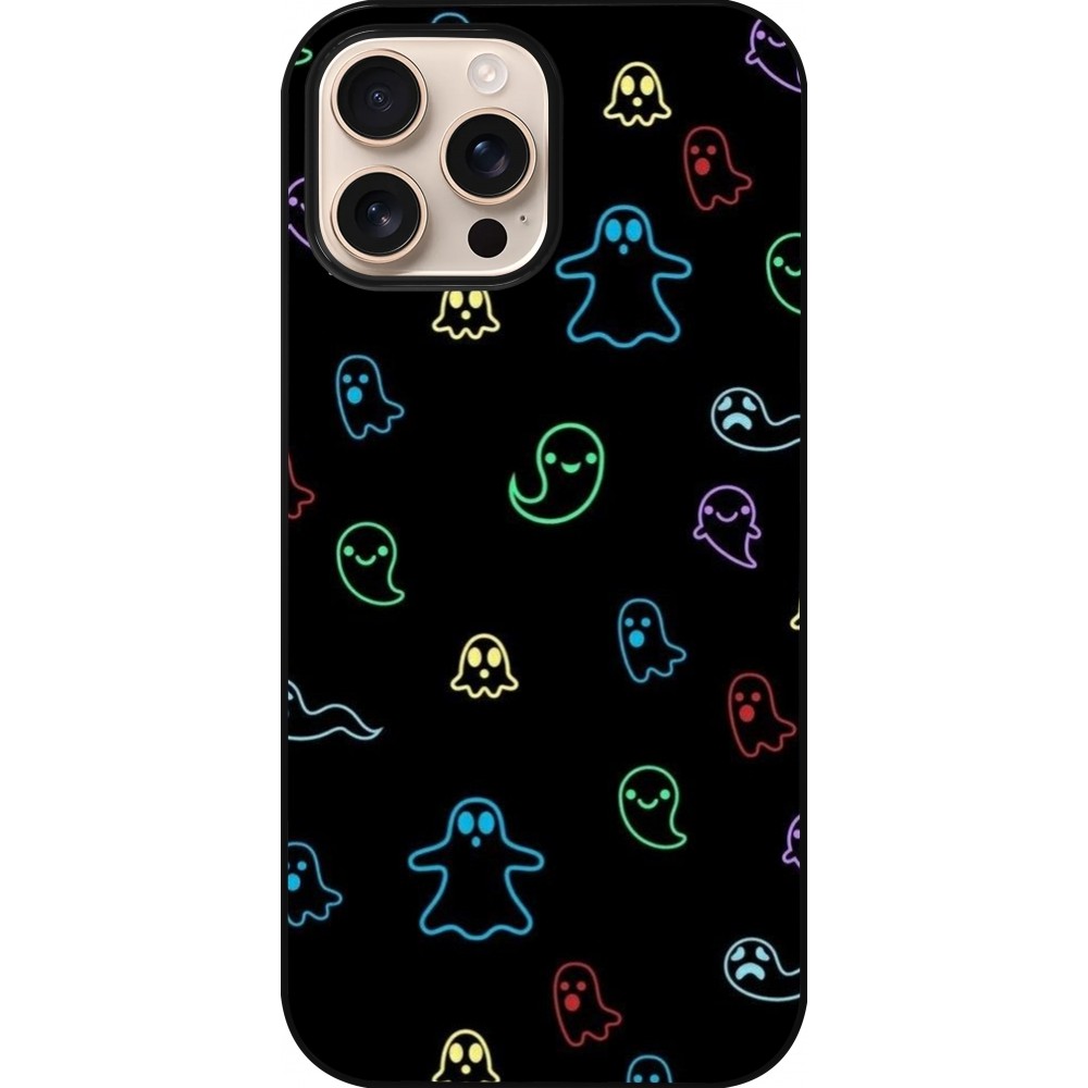 iPhone 16 Pro Max Case Hülle - Halloween 2024 colorful ghosts