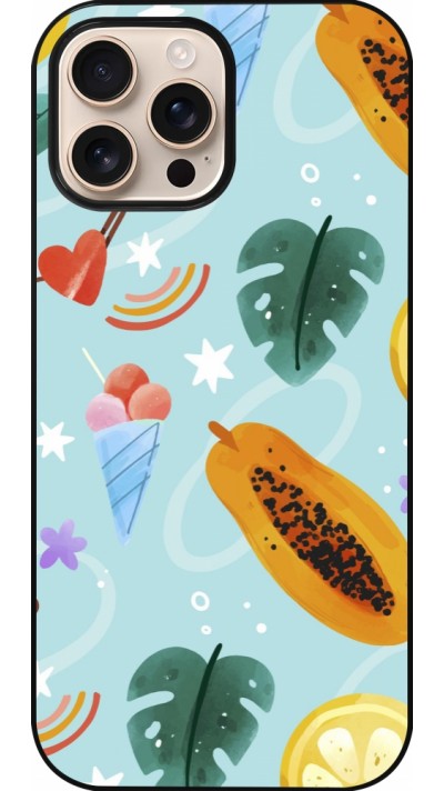 iPhone 16 Pro Max Case Hülle - Summer 2025 Pattern papaya