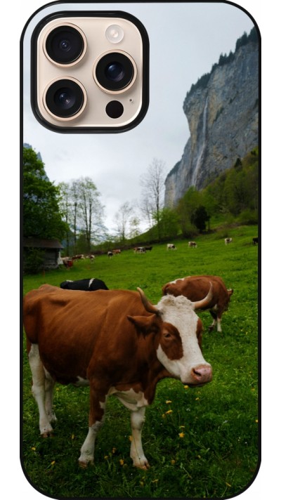 Coque iPhone 16 Pro Max - Fête Nationale Suisse Vaches