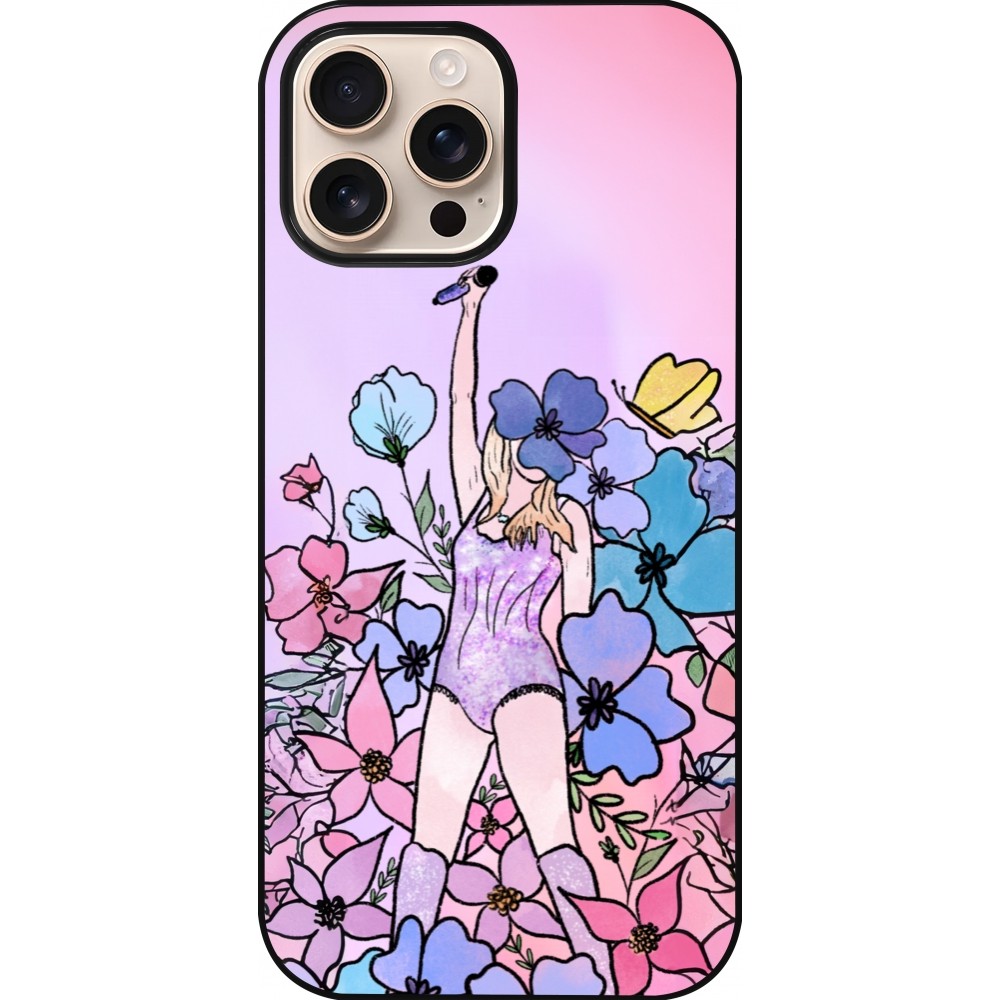 iPhone 16 Pro Max Case Hülle - Taylor Swift Sketch - Pink