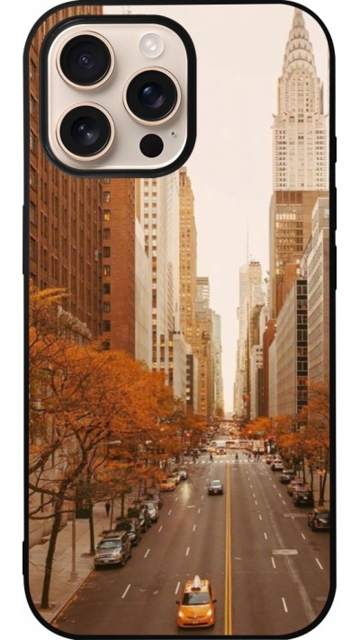 iPhone 16 Pro Max Case Hülle - Silikon schwarz Autumn 2024 New York city