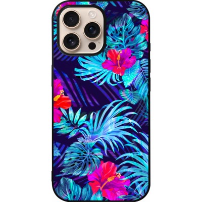 iPhone 16 Pro Max Case Hülle - Silikon schwarz Blue Forest