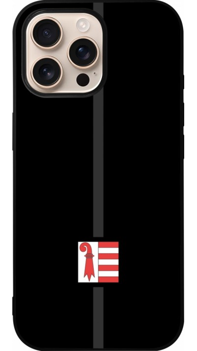 iPhone 16 Pro Max Case Hülle - Silikon schwarz Kanton JU schwarz