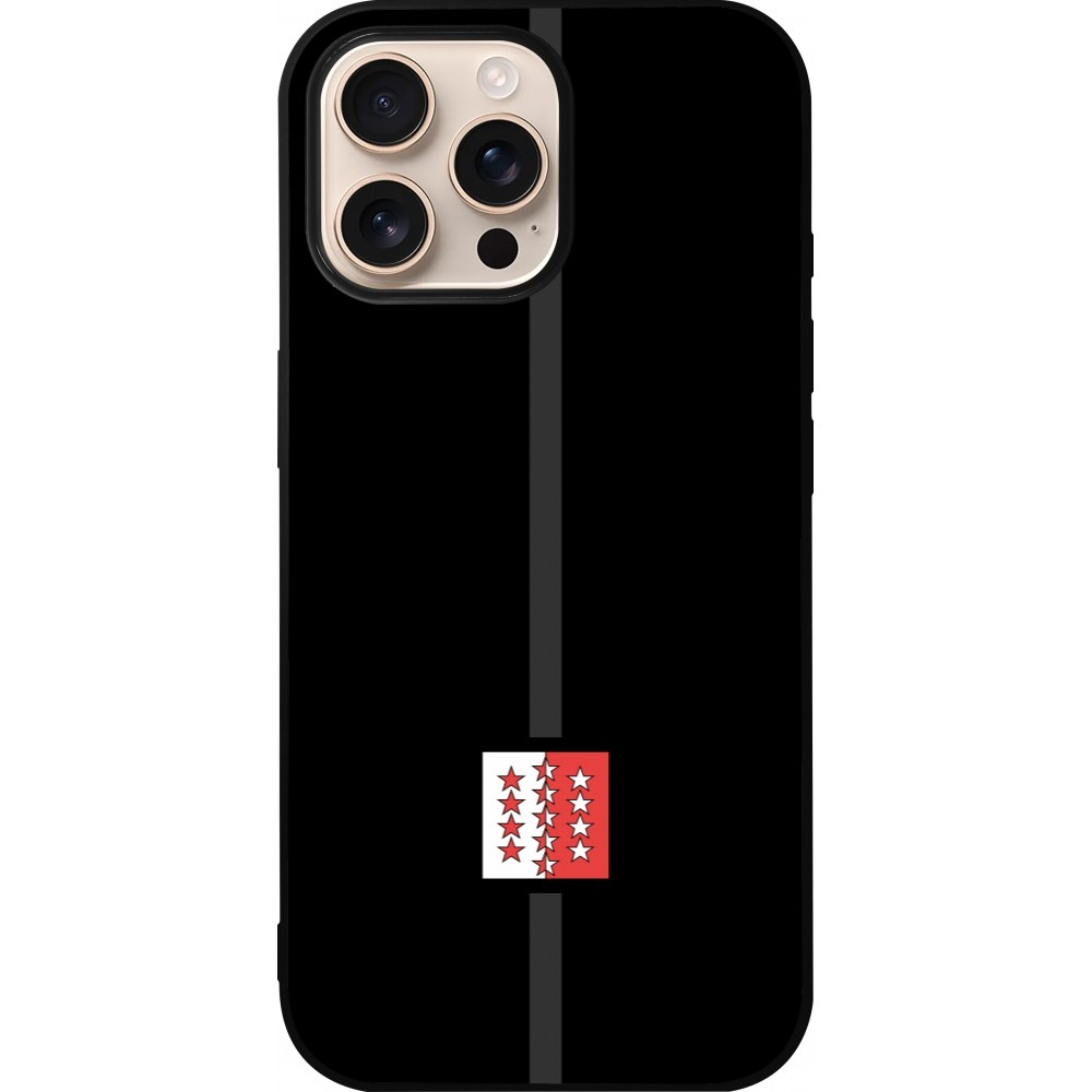 iPhone 16 Pro Max Case Hülle - Silikon schwarz Kanton VS schwarz