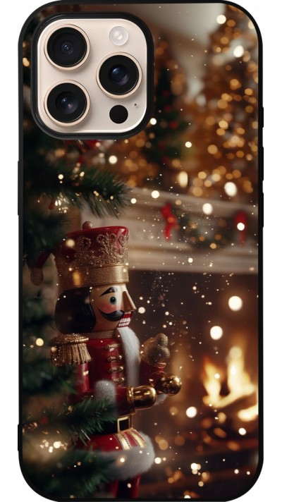 iPhone 16 Pro Max Case Hülle - Silikon schwarz Christmas 25 Xmas Nutcracker