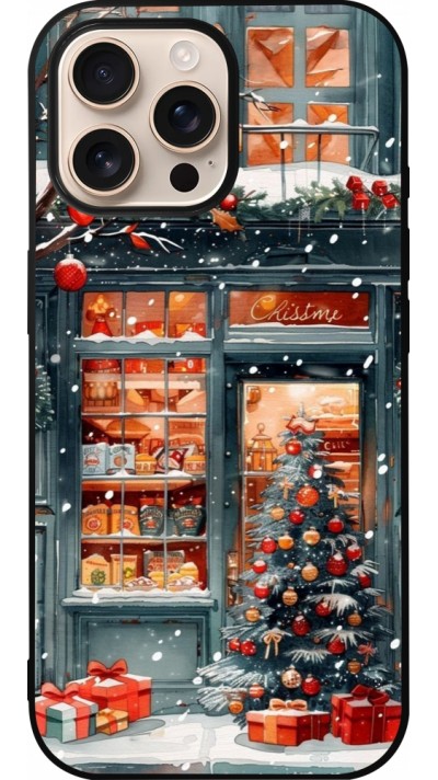 iPhone 16 Pro Max Case Hülle - Silikon schwarz Christmas 25 Xmas Shop