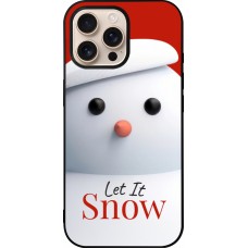iPhone 16 Pro Max Case Hülle - Silikon schwarz Christmas 25 Xmas Snowman