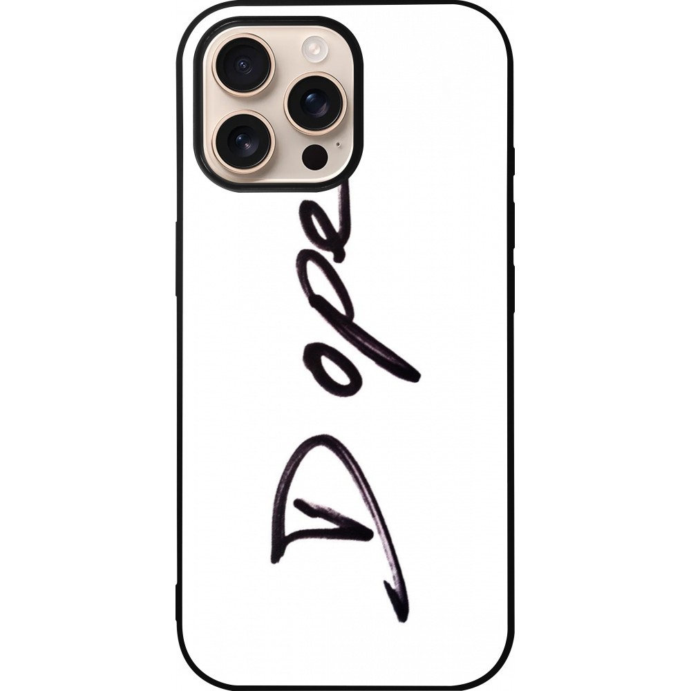 iPhone 16 Pro Max Case Hülle - Silikon schwarz Dope