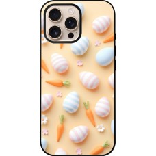 iPhone 16 Pro Max Case Hülle - Silikon schwarz Easter 2026 Pattern Easter