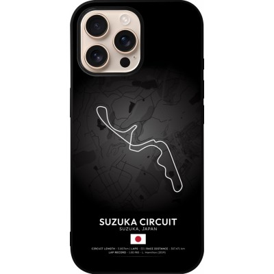 iPhone 16 Pro Max Case Hülle - Silikon schwarz F1 Track 2025 Japan
