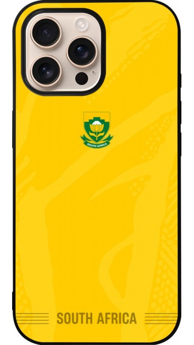 iPhone 16 Pro Max Case Hülle - Silikon schwarz Südafrika 2026 personalisierbares Fussballtrikot