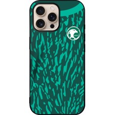 iPhone 16 Pro Max Case Hülle - Silikon schwarz Saudi-Arabien 2022 personalisierbares Fussballtrikot