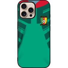 iPhone 16 Pro Max Case Hülle - Silikon schwarz Kamerun 2022 personalisierbares Fussballtrikot