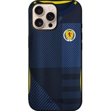iPhone 16 Pro Max Case Hülle - Silikon schwarz Schottland personalisierbares Fussballtrikot