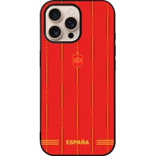 iPhone 16 Pro Max Case Hülle - Silikon schwarz Spanien 2026 personalisierbares Fussballtrikot