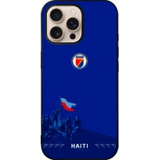 iPhone 16 Pro Max Case Hülle - Silikon schwarz Haiti 2026 personalisierbares Fussballtrikot