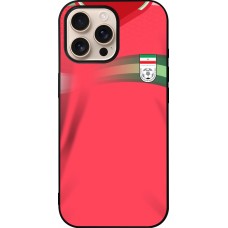 iPhone 16 Pro Max Case Hülle - Silikon schwarz Iran 2022 personalisierbares Fussballtrikot