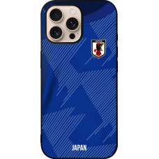 iPhone 16 Pro Max Case Hülle - Silikon schwarz Japan 2022 personalisierbares Fussballtrikot