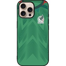 iPhone 16 Pro Max Case Hülle - Silikon schwarz Mexiko 2022 personalisierbares Fussballtrikot