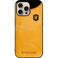 iPhone 16 Pro Max Case Hülle - Silikon schwarz Holland 2022 personalisierbares Fußballtrikot
