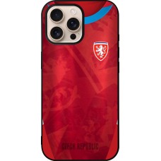 iPhone 16 Pro Max Case Hülle - Silikon schwarz Tschechische Republik personalisierbares Fussballtrikot