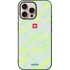 iPhone 16 Pro Max Case Hülle - Silikon schwarz Schweiz Away 2026 personalisierbares Fussballtrikot