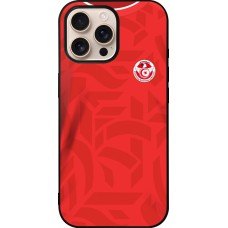 iPhone 16 Pro Max Case Hülle - Silikon schwarz Tunesien 2022 personalisierbares Fussballtrikot