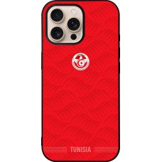 iPhone 16 Pro Max Case Hülle - Silikon schwarz Tunesien 2026 personalisierbares Fussballtrikot