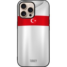 iPhone 16 Pro Max Case Hülle - Silikon schwarz Türkei personalisierbares Fussballtrikot
