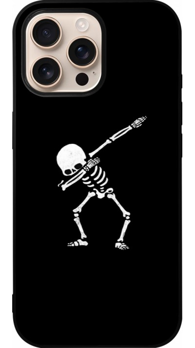 iPhone 16 Pro Max Case Hülle - Silikon schwarz Halloween 19 09