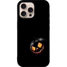 iPhone 16 Pro Max Case Hülle - Silikon schwarz Halloween 2023 discreet pumpkin