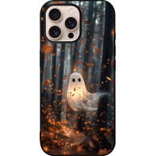 iPhone 16 Pro Max Case Hülle - Silikon schwarz Halloween 2025 Ghost in the forest