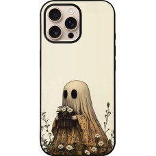 iPhone 16 Pro Max Case Hülle - Silikon schwarz Halloween 2025 Ghost gardener