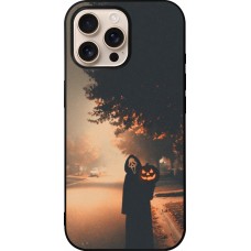 iPhone 16 Pro Max Case Hülle - Silikon schwarz Halloween 2025 Scream