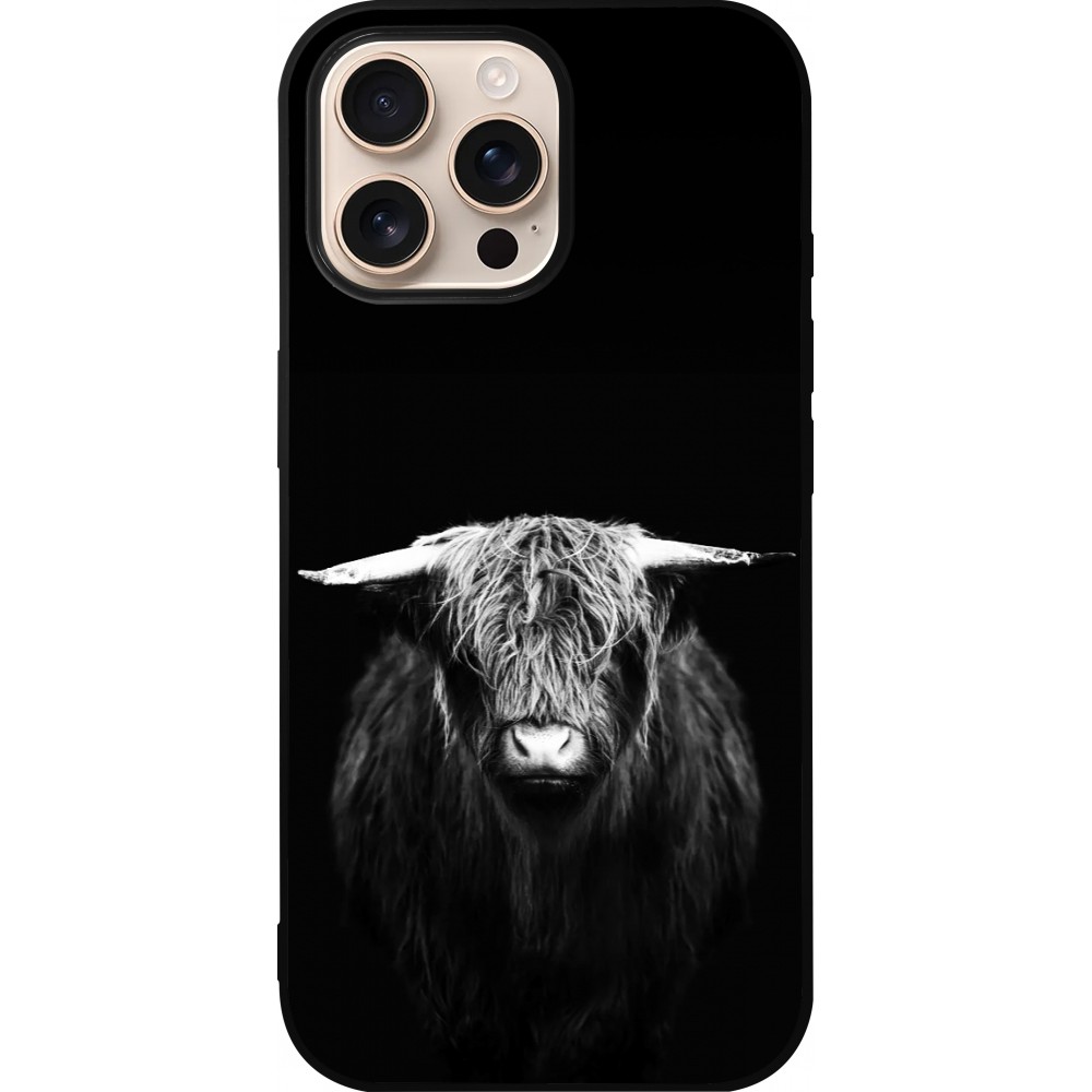 iPhone 16 Pro Max Case Hülle - Silikon schwarz Highland calf black