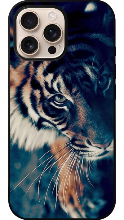 iPhone 16 Pro Max Case Hülle - Silikon schwarz Incredible Lion