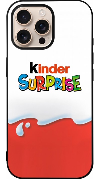 Coque iPhone 16 Pro Max - Silicone rigide noir Kinder Surprise Coque iPhone 16 Pro Max - Silicone rigide noir Kinder Surprise