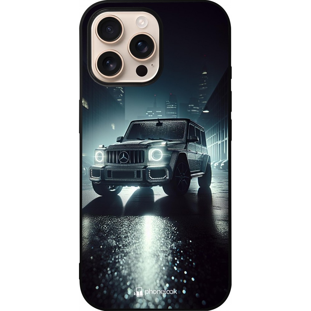 iPhone 16 Pro Max Case Hülle - Silikon schwarz Mercedes G AMG Nacht