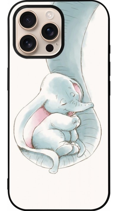 iPhone 16 Pro Max Case Hülle - Silikon schwarz Mom 1903