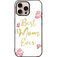 iPhone 16 Pro Max Case Hülle - Silikon schwarz Mom 2024 best Mom ever