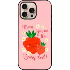 iPhone 16 Pro Max Case Hülle - Silikon schwarz Mom 2026 Berry best