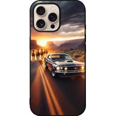 iPhone 16 Pro Max Case Hülle - Silikon schwarz Mustang 69 Grand Canyon