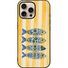 iPhone 16 Pro Max Case Hülle - Silikon schwarz Portuguese fish 2026