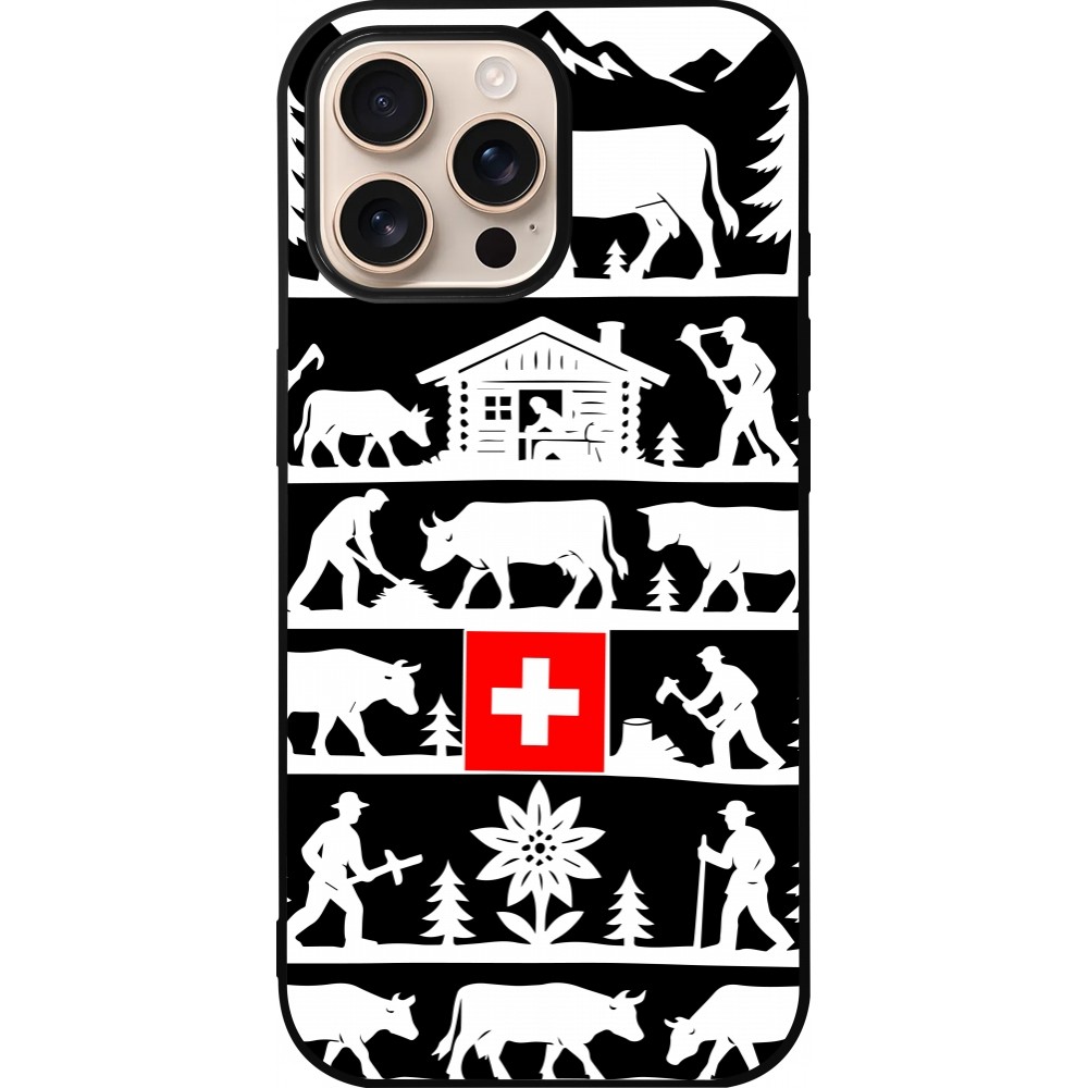iPhone 16 Pro Max Case Hülle - Silikon schwarz Poya Schweiz 1 schwarz