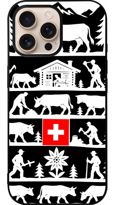 iPhone 16 Pro Max Case Hülle - Silikon schwarz Poya Schweiz 1 schwarz